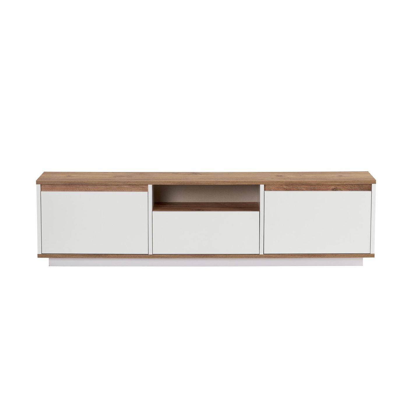 TV állvány, Atlantic Pine, Fehér - 7