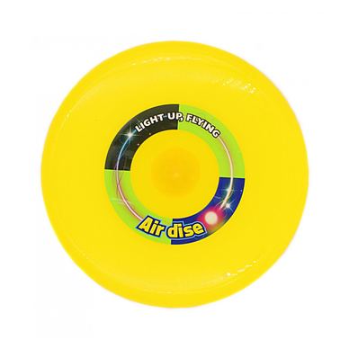 Disc zburator frisbee galben 25cm cu led