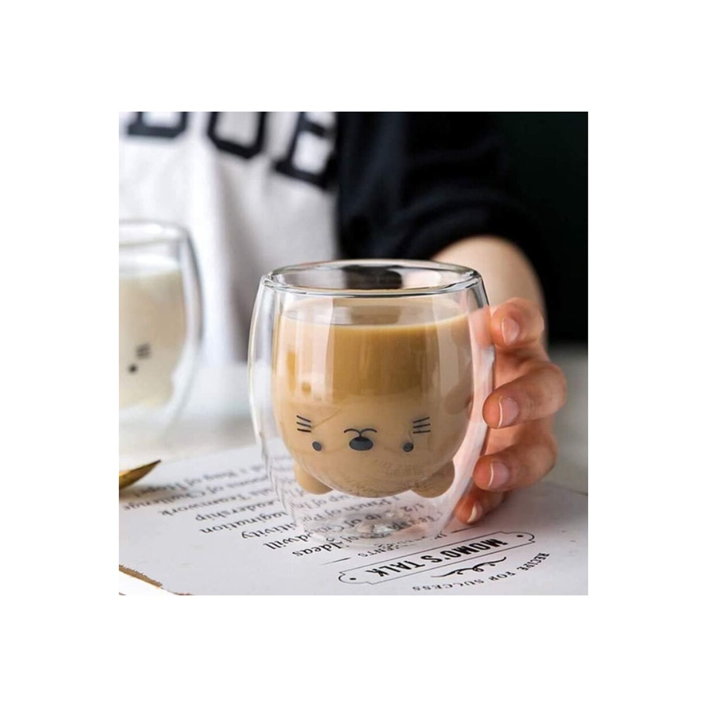 2 db "Animaux" pohár szett, boroszilikát üveg, 250 ml - 4