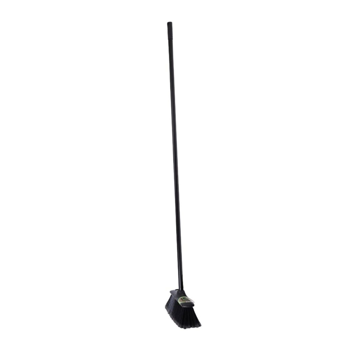 Háztartási seprű nyéllel, újrahasznosított anyagokból, fekete színű, 120 cm - 7