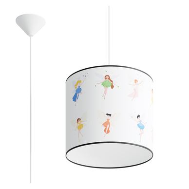 Lampă suspendată WRÓŻKI multicolor 30x30x95cm