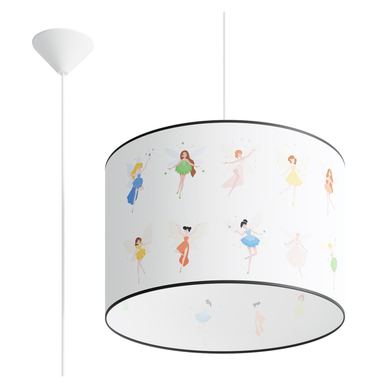 Lampă suspendată WRÓŻKI multicolor 40x40x95cm