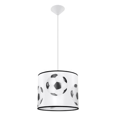 Lampă suspendată PIŁKA alb negru 30x30x82cm