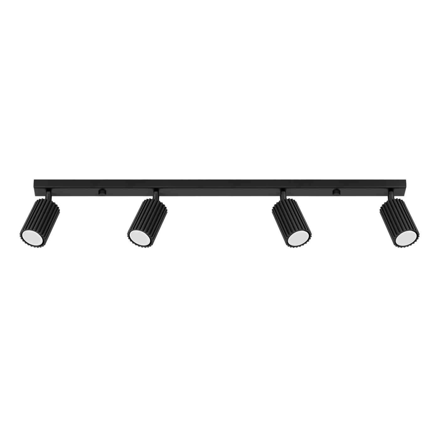 Lampă de tavan KARBON negru 81x6.5x16.5cm
