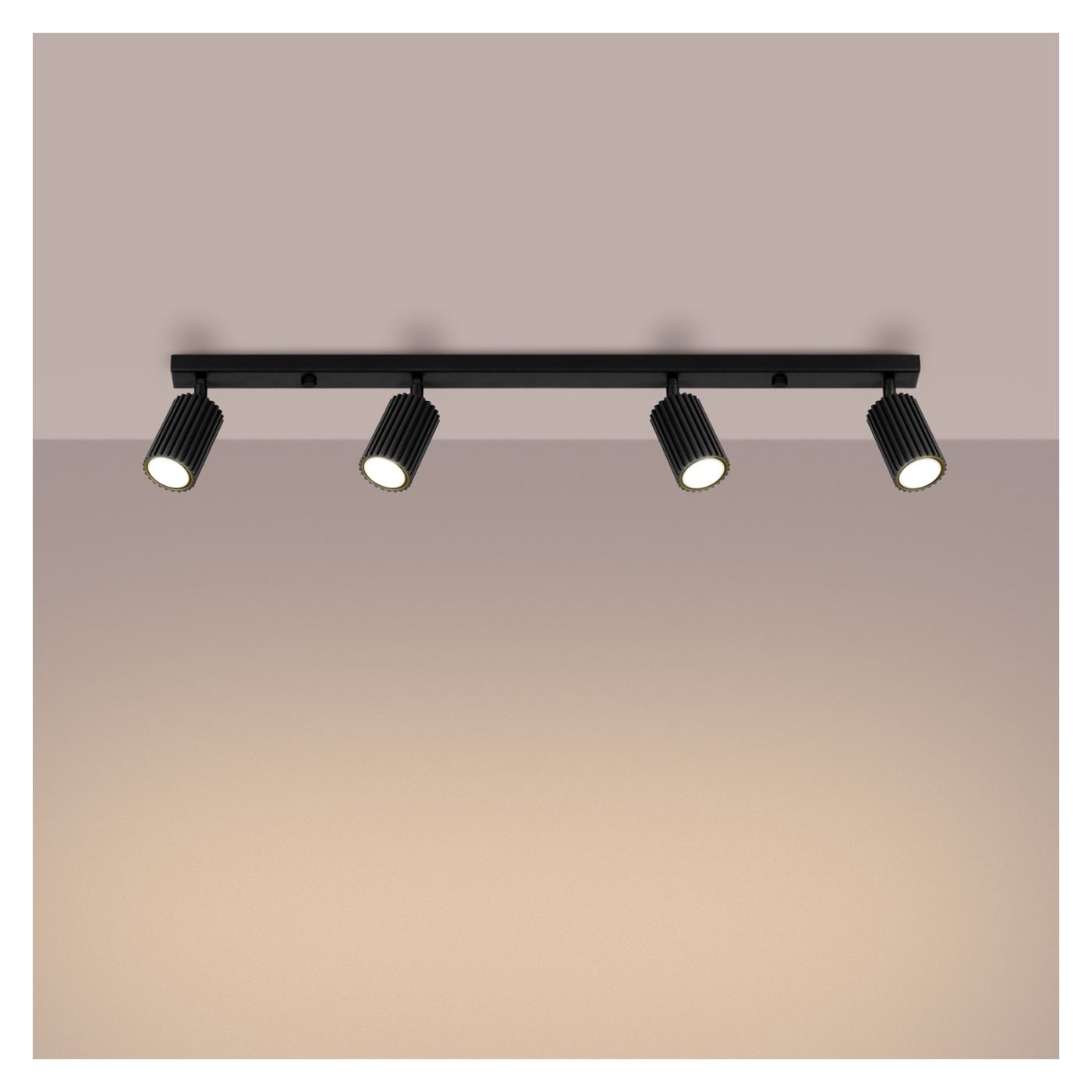 Lampă de tavan KARBON negru 81x6.5x16.5cm - 6