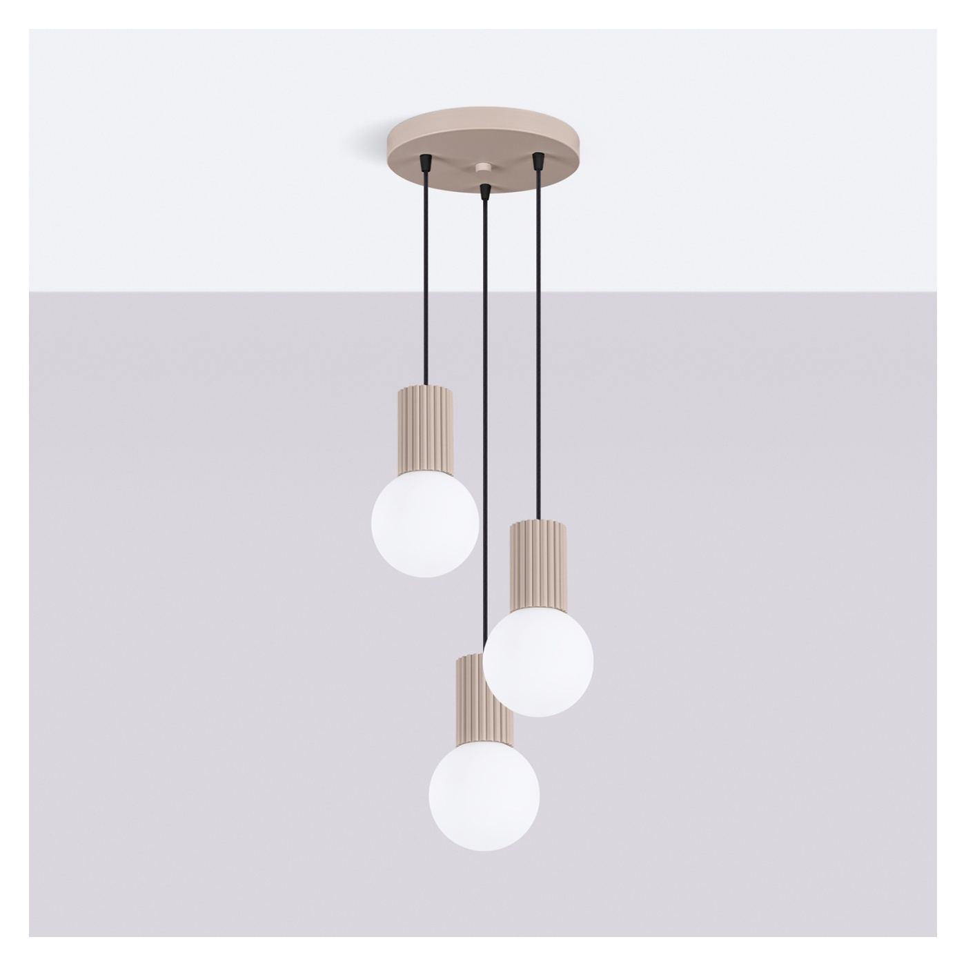 HALO függő lámpa taupe 25x25x125cm - 5