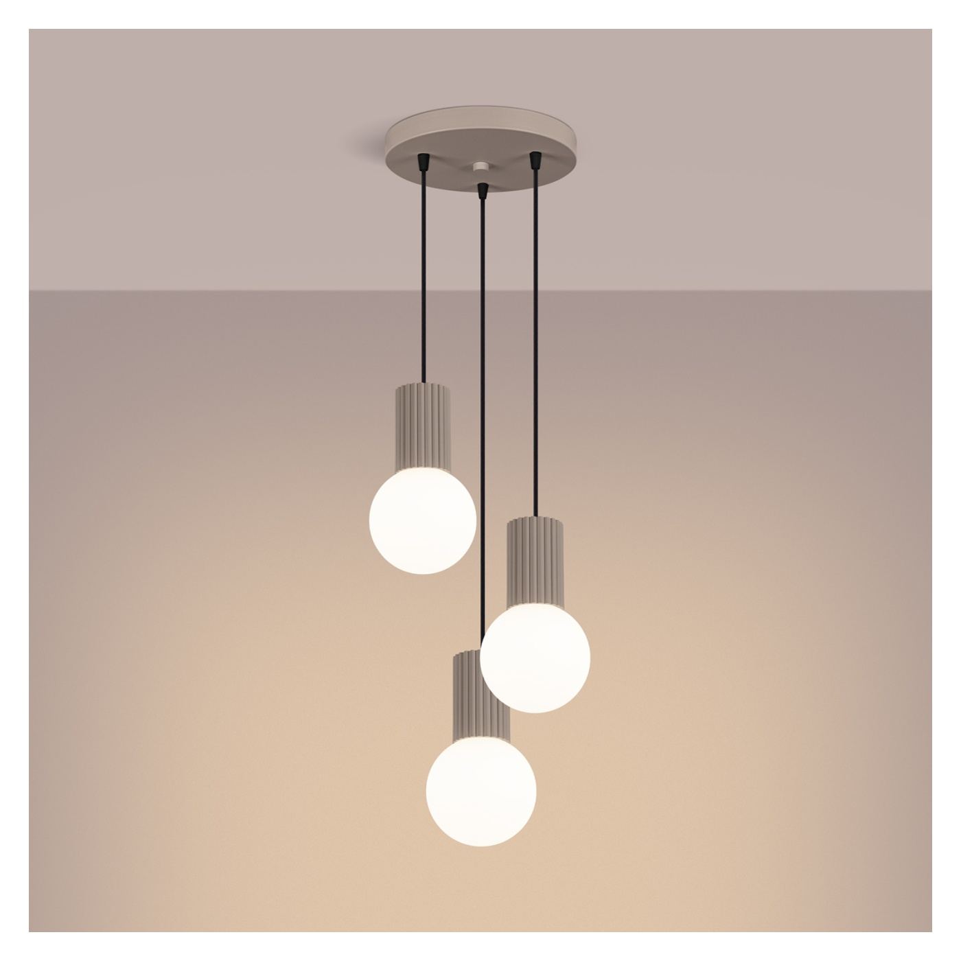 HALO függő lámpa taupe 25x25x125cm - 6