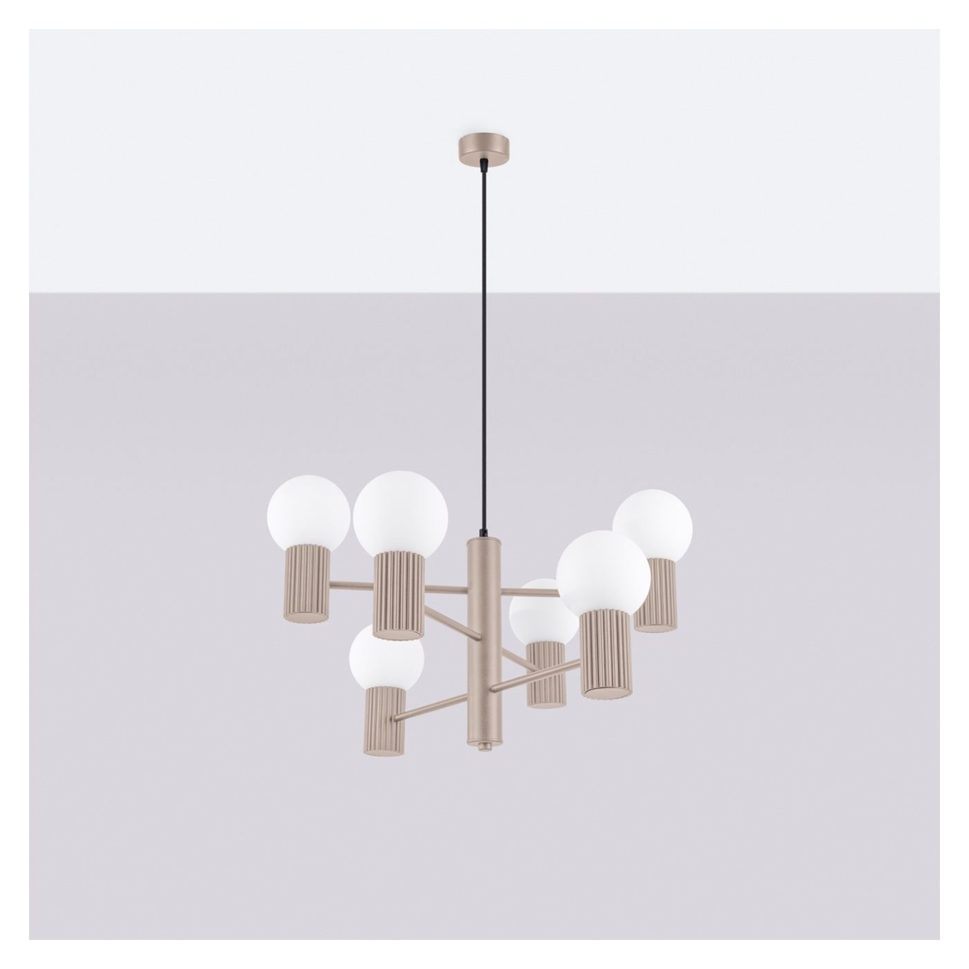 HALO csillár taupe 64x64x230cm - 5