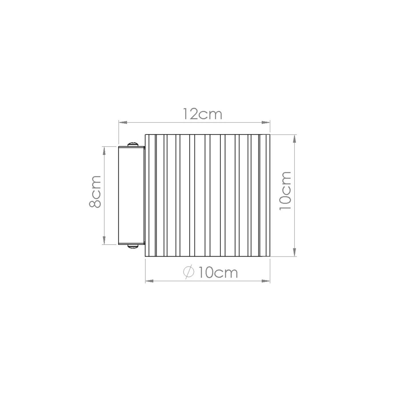 AURA Bordó Fali Lámpa 10x12x10cm - 9