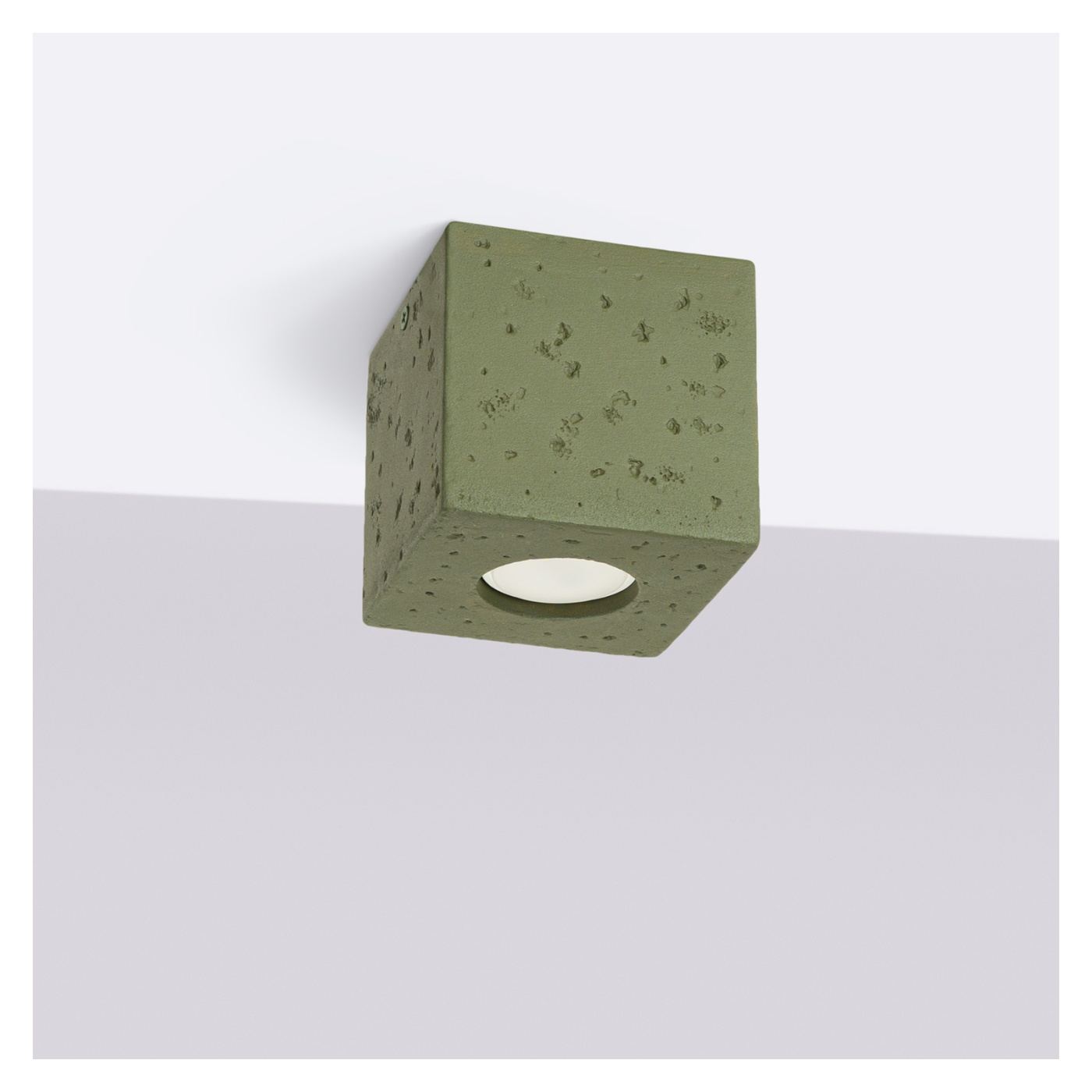 QUAD Olíva Zöld Mennyezeti Lámpa 10x10x10cm - 5