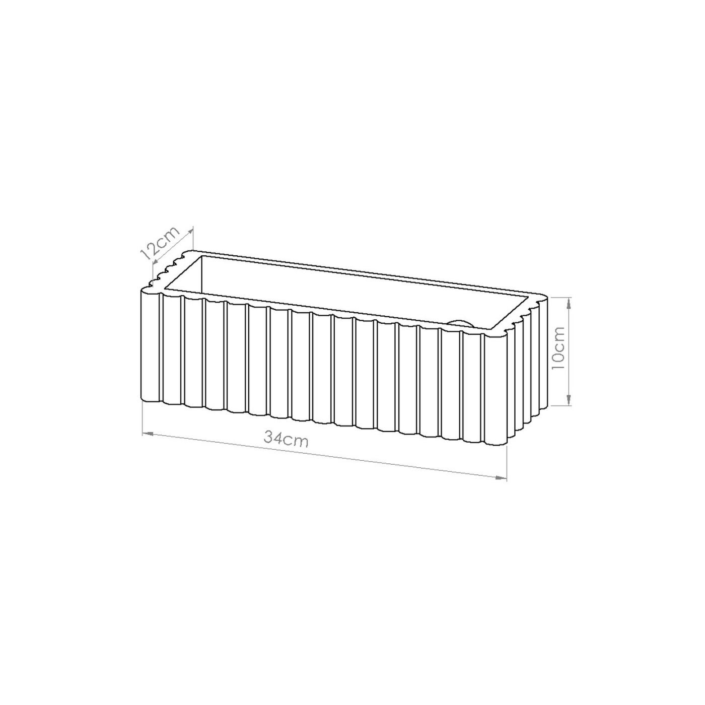 RIGATA olíva zöld fali lámpa 34x12x10cm - 9