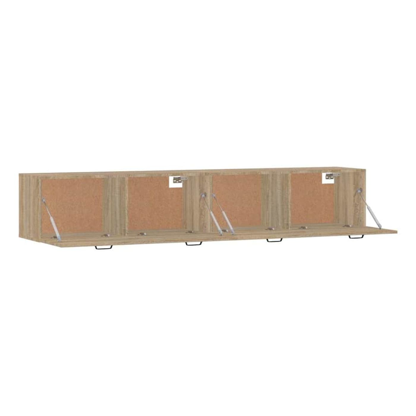 Stenske omarice, 2 kosa, sonoma hrast, 100x36,5x35 cm, les - 5