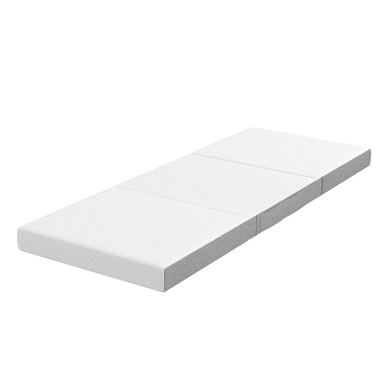 Saltea Pliabilă Triplu 75x195 cm, 10 cm Grosime, Saltea Portabilă cu Husă Lavabilă, Buzunar Lateral, Memory Foam Gel, Ideală pen