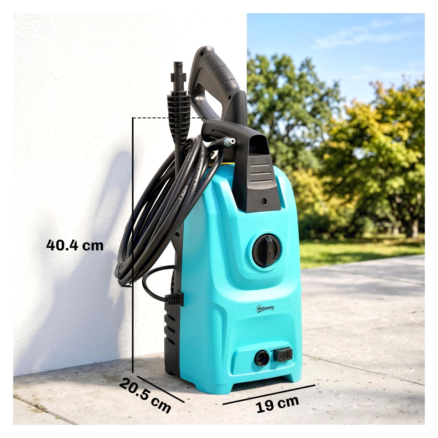 Водоструйка 1500W, 120 Bar, Макс. дебит 390 L/h, TSS система, 6м маркуч, 550мл пяна пистолет, Алуминиева помпа - 3