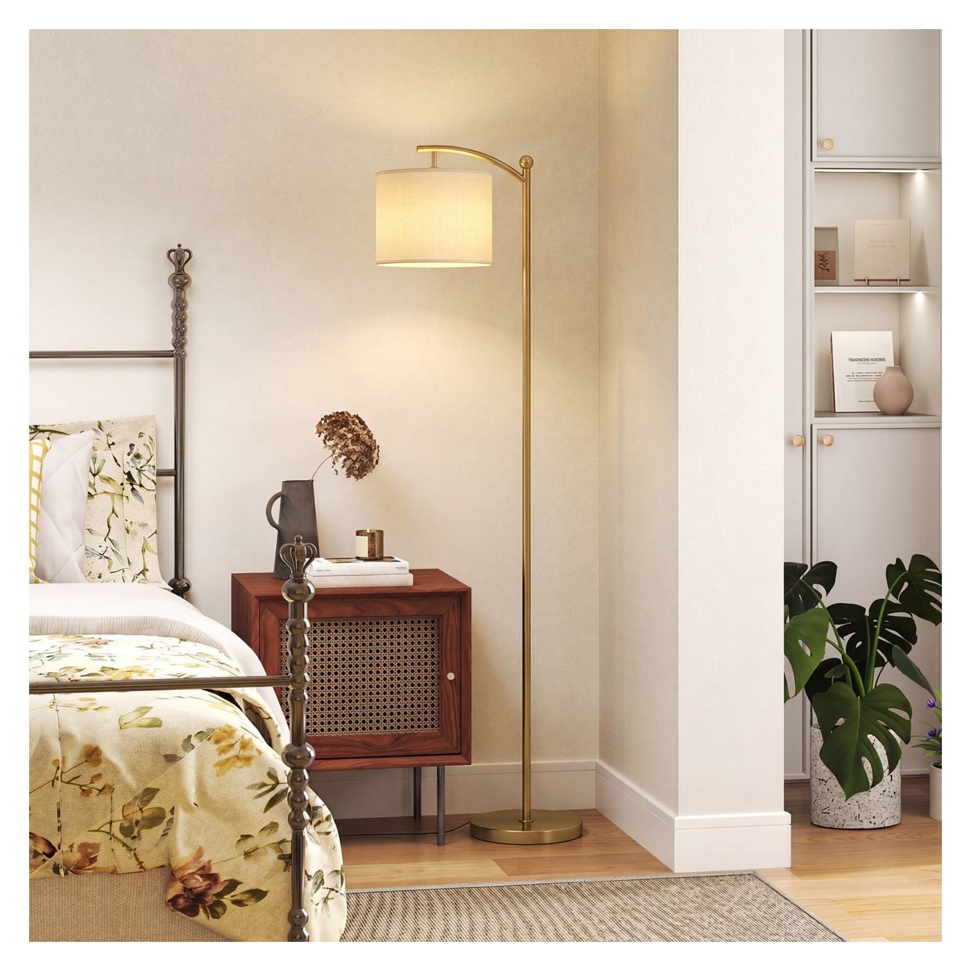 Lampadar LED Dimabil cu Telecomandă, 11 Temperaturi de Culoare și 11 Niveluri de Luminozitate, Timer 60 Min, pentru Living, Sufr - 10