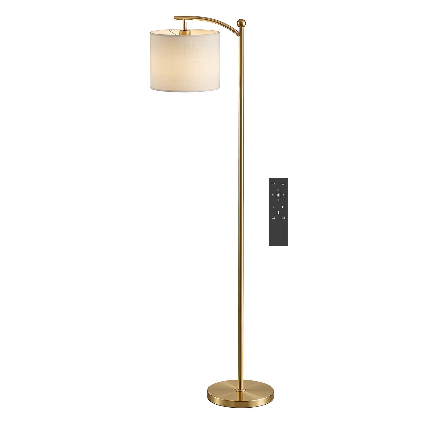 Lampadar LED Dimabil cu Telecomandă, 11 Temperaturi de Culoare și 11 Niveluri de Luminozitate, Timer 60 Min, pentru Living, Sufr - 12