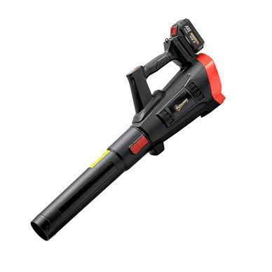 Suflător cu Baterie 18V, Suflător de Frunze cu 2 Baterii 4Ah, Motor Brushless 600W, 3 Trepte Viteză 149 km/h, Turbo Boost, 2 Țev