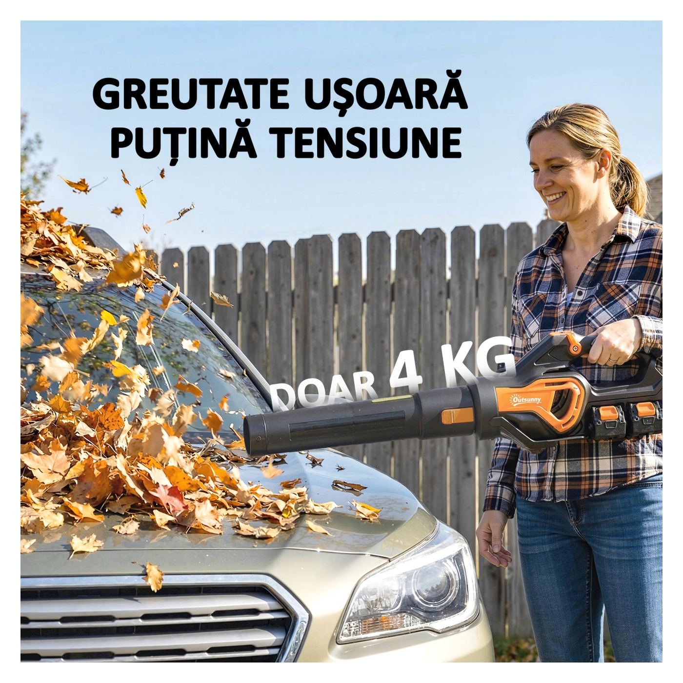 Акумулаторен листосъбирач 20V, 900W безчетков мотор, 3 степени на скорост, Turbo Boost, зарядно устройство, лек, за градина - 8