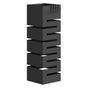 Suport Modern pentru Umbrele, Suport Metalic Freestanding cu Cârlige și Tavă pentru Scurgere, Design Sculptural pentru 8 Umbrele thumbnail 1