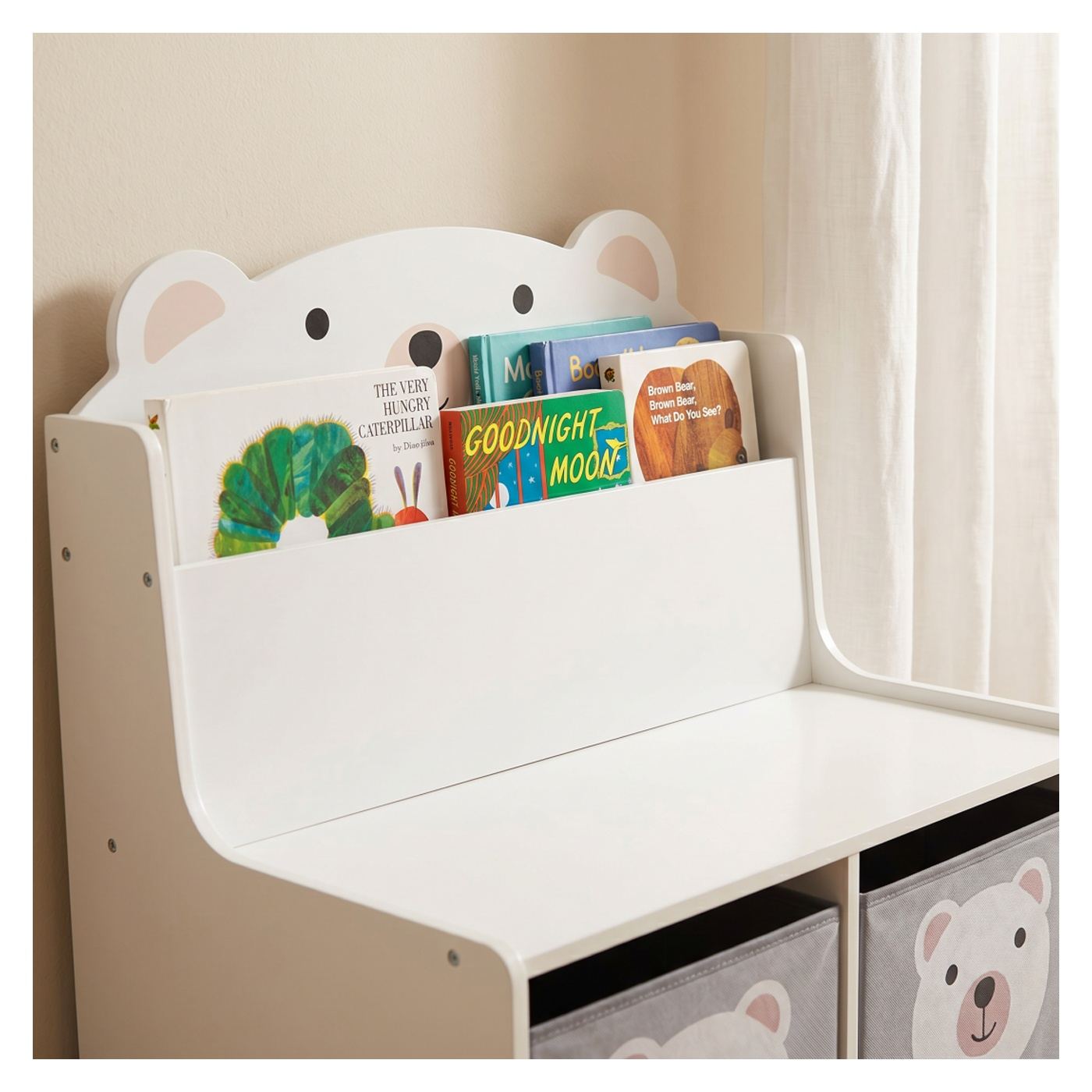 U-Grow Пейка за съхранение на играчки и книги Мече - 8