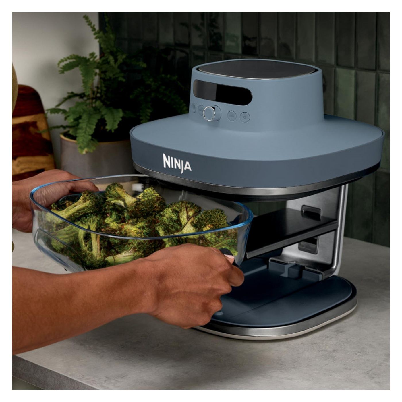 Фритюрник с горещ въздух Ninja CRISPi Pro AS101EUCY, 2050W, 2.3 + 5.7 л, 26-240°C, Max Crisp, Керамични плочи, Без PFAS, Тъмноси - 8