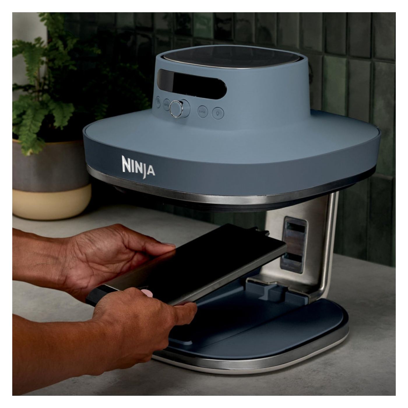 Фритюрник с горещ въздух Ninja CRISPi Pro AS101EUCY, 2050W, 2.3 + 5.7 л, 26-240°C, Max Crisp, Керамични плочи, Без PFAS, Тъмноси - 11