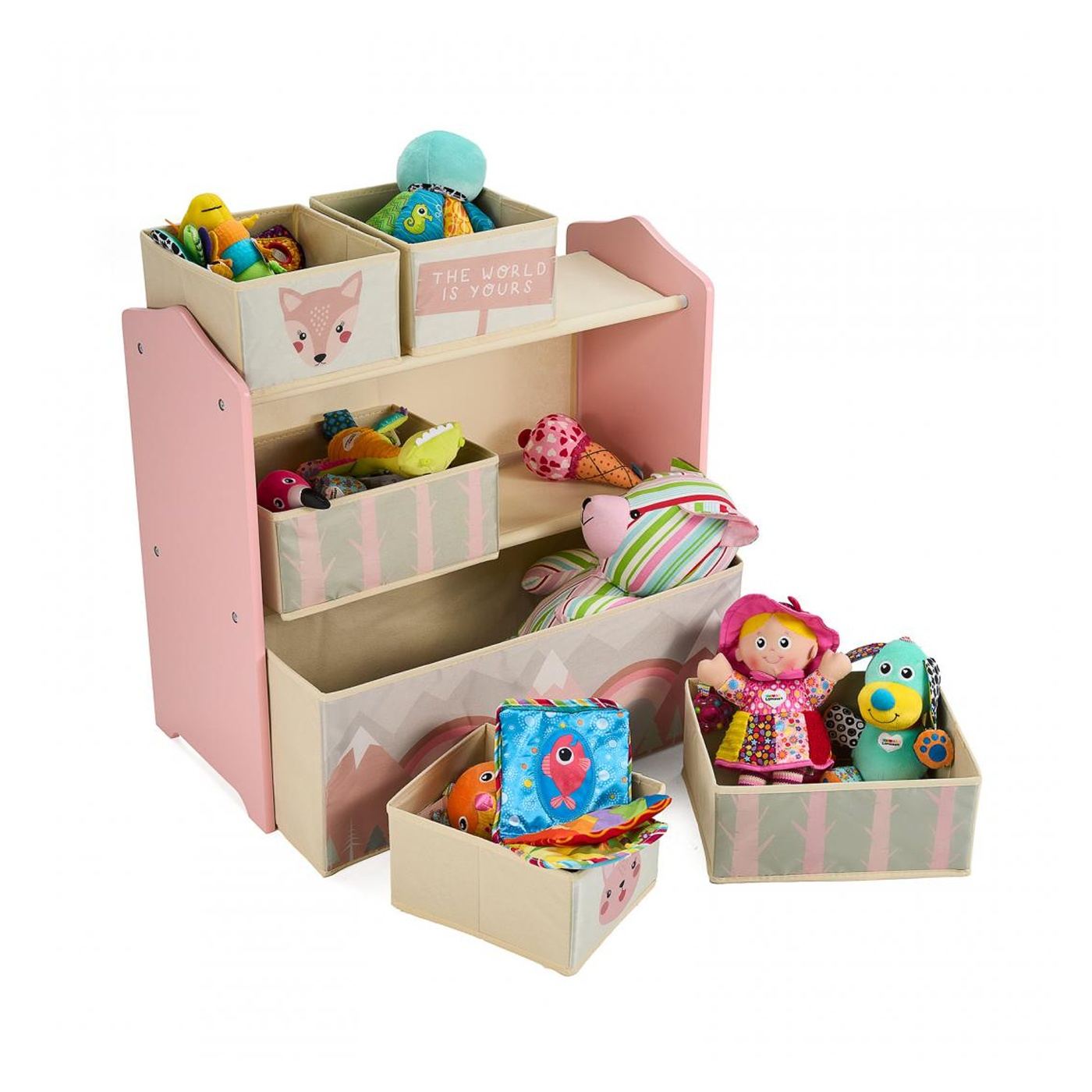 Шкаф за съхранение на играчки Pink Forest UGMDU06-PKF - 3