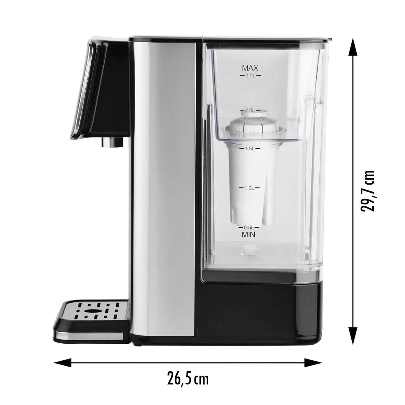 Уред за гореща вода с филтър, Gastroback, Quick Tea, 2.5 литра, 2600 W, Неръждаема стомана - 9