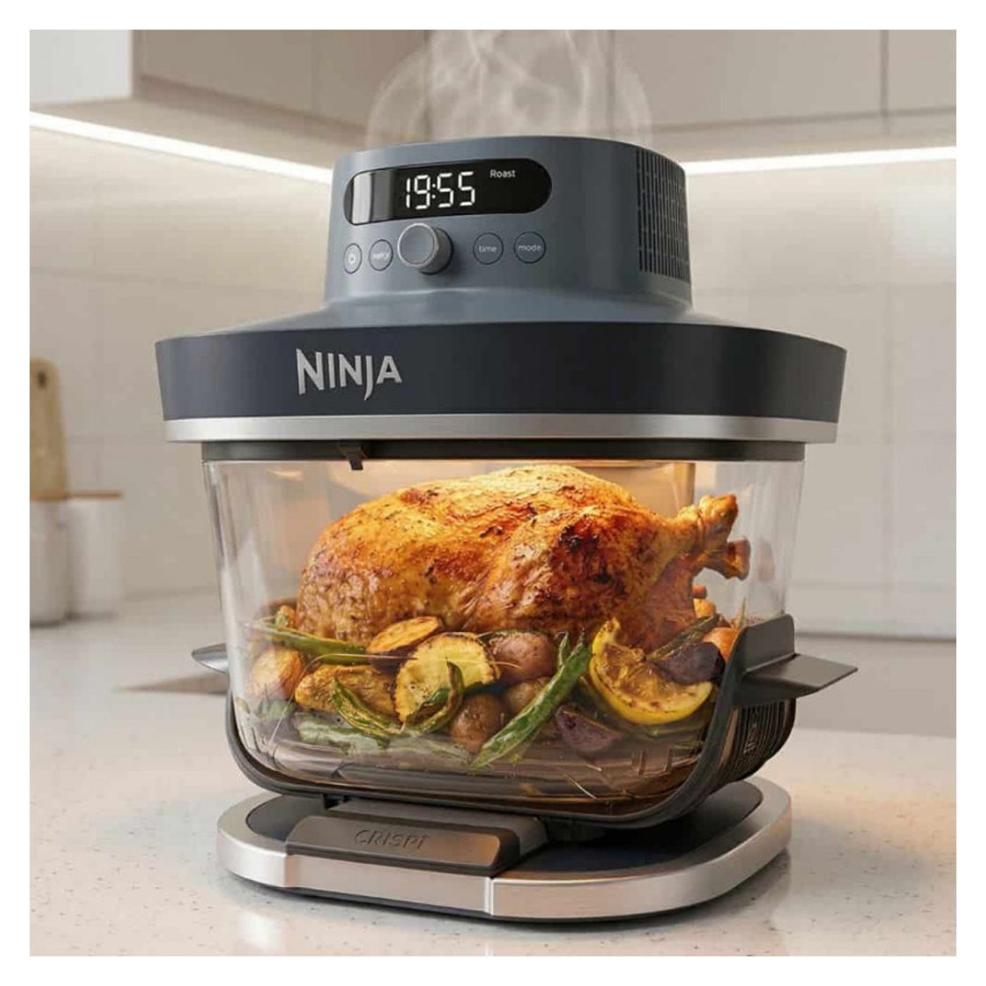 Фритюрник с горещ въздух Ninja CRISPi Pro AS101EUCY, 2050W, 2.3 + 5.7 л, 26-240°C, Max Crisp, Керамични плочи, Без PFAS, Тъмноси - 9