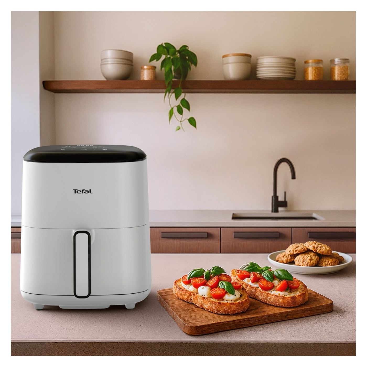 Фритюрник с горещ въздух Tefal Easy Fry POP EY245GE0, 1500 W, 5 л - 2