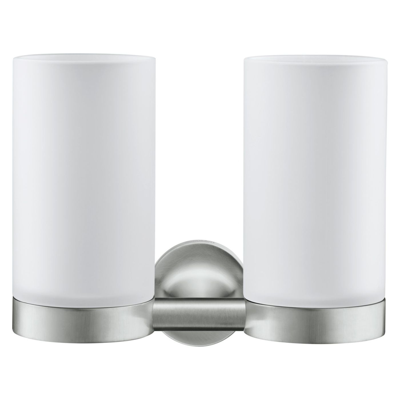 Pahar baie Duravit 0099487000, Starck T, tip instalare pe perete, numar orificii instalare 2, otel satinat