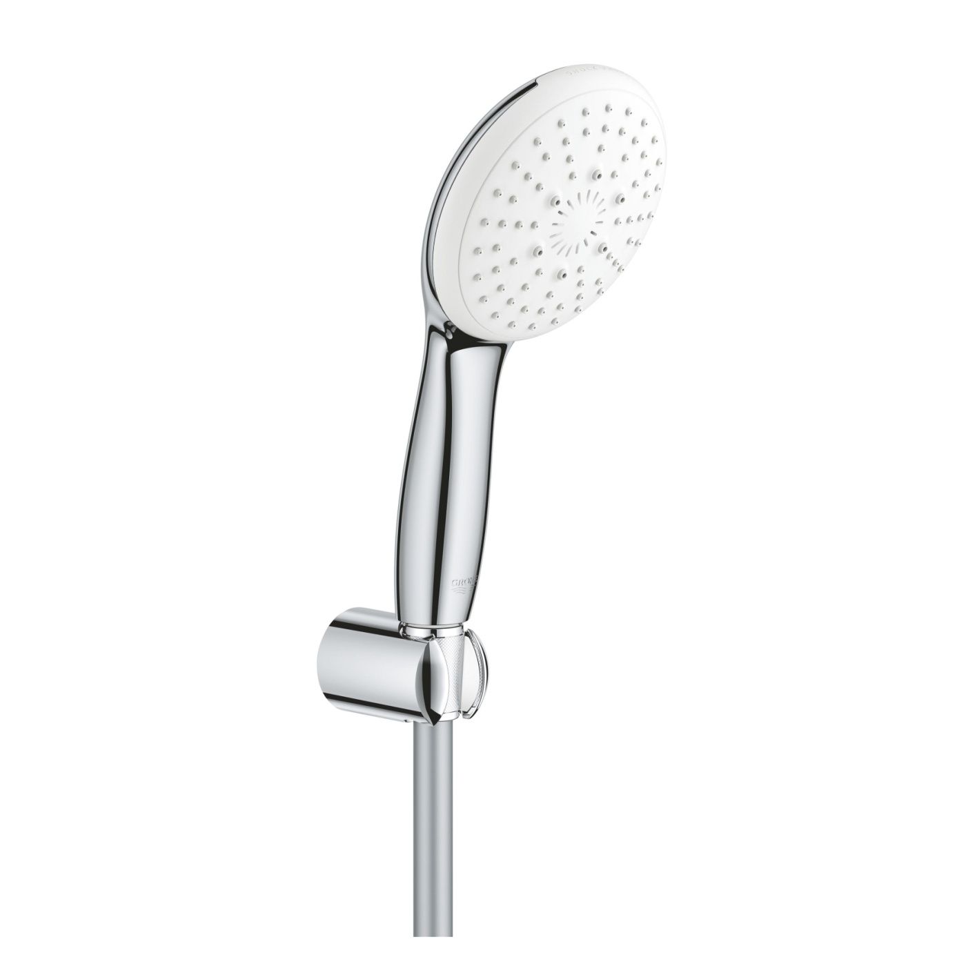 Set para de dus Grohe 26920003, Para dus Tempesta 110, diametru 110 mm, 3 functii, montaj universal, crom