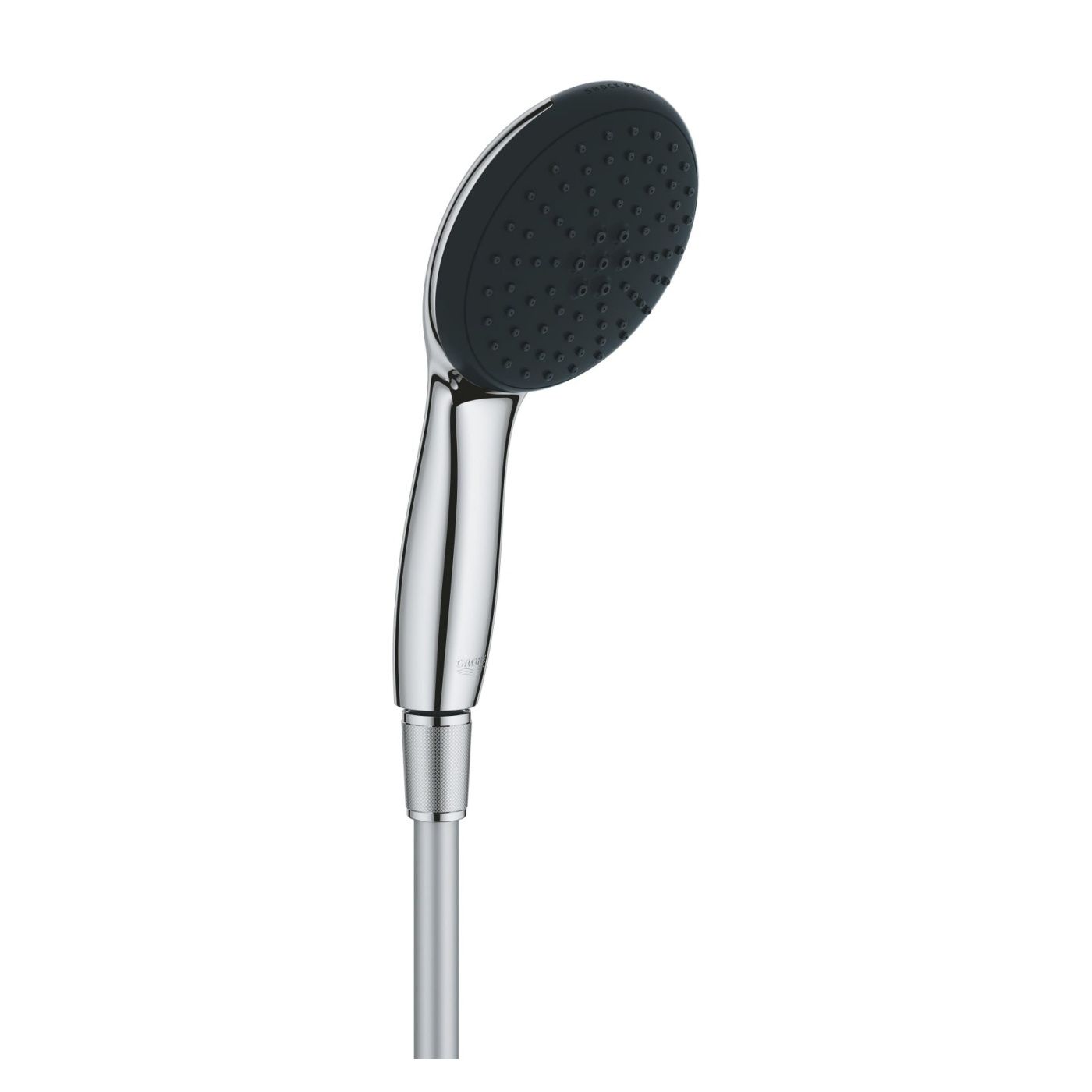 Set para de dus Grohe 26972001, Para dus Vitalio Start 110, diametru 110 mm, 2 functii, montaj universal, crom