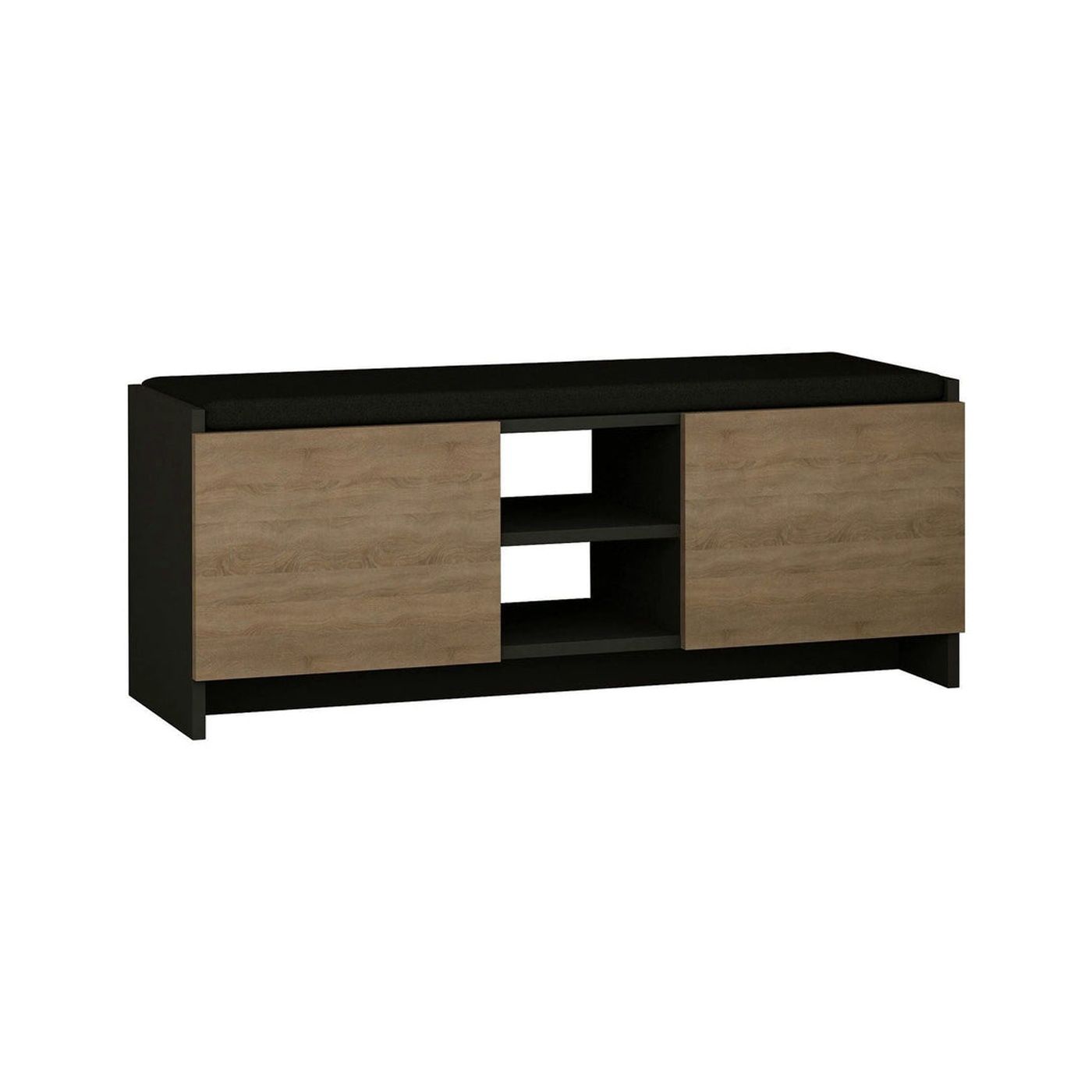 Pantofar ZULLA, stejar sonoma/gri antracit, PAL melaminat, 110x37x43 cm
