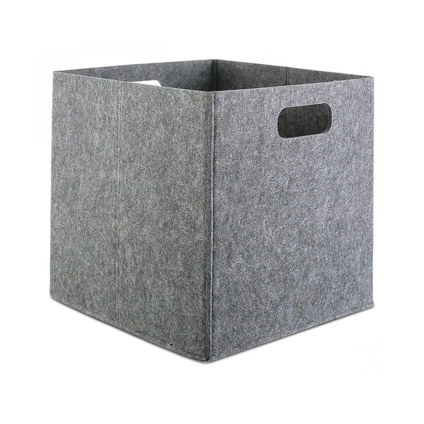 Set 4 cutii HMY-6356, gri, pasla, 24x24x24 cm