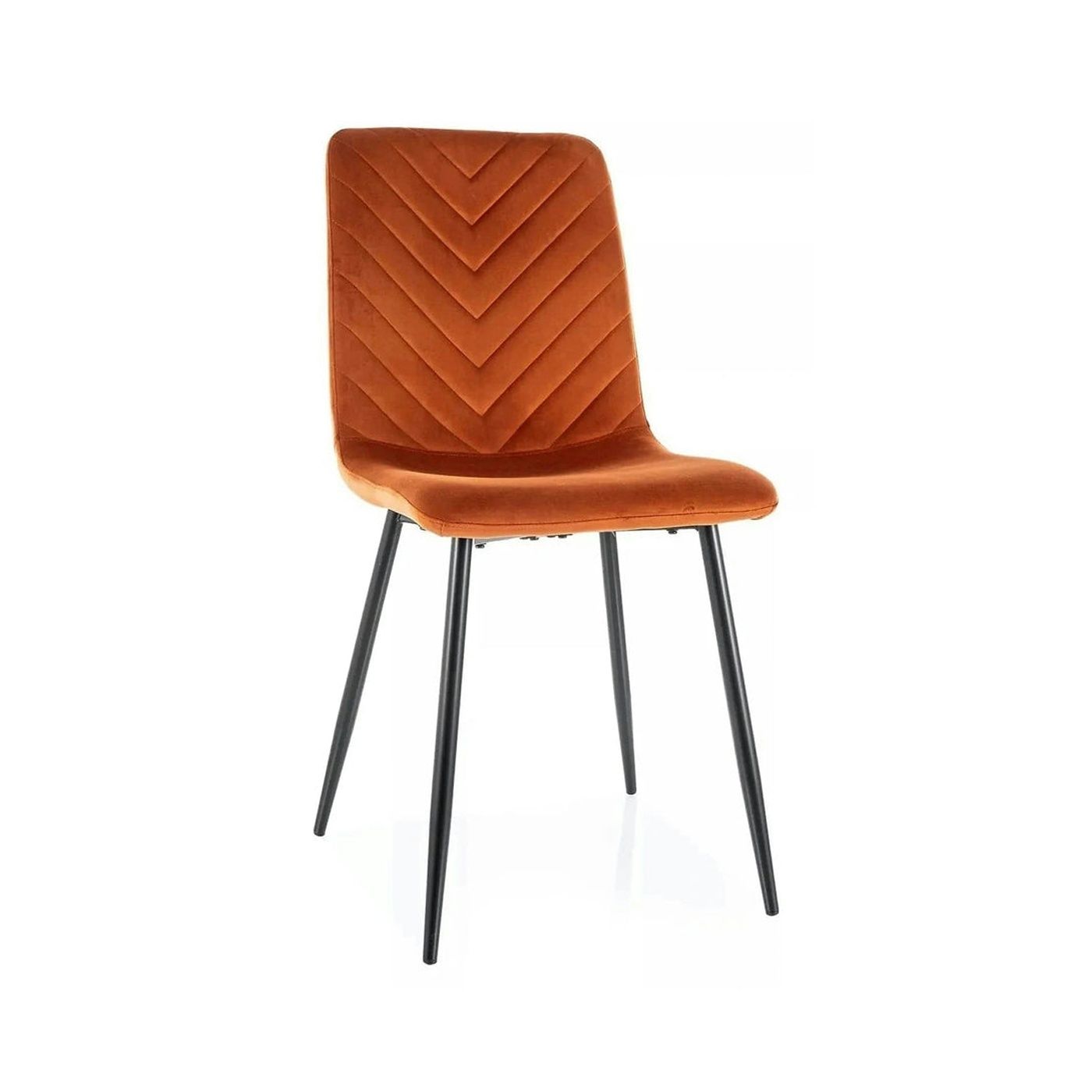 Scaun DAREN, scortisoara - Bluvel 4215, stofa catifelata/metal, 45x39x91 cm