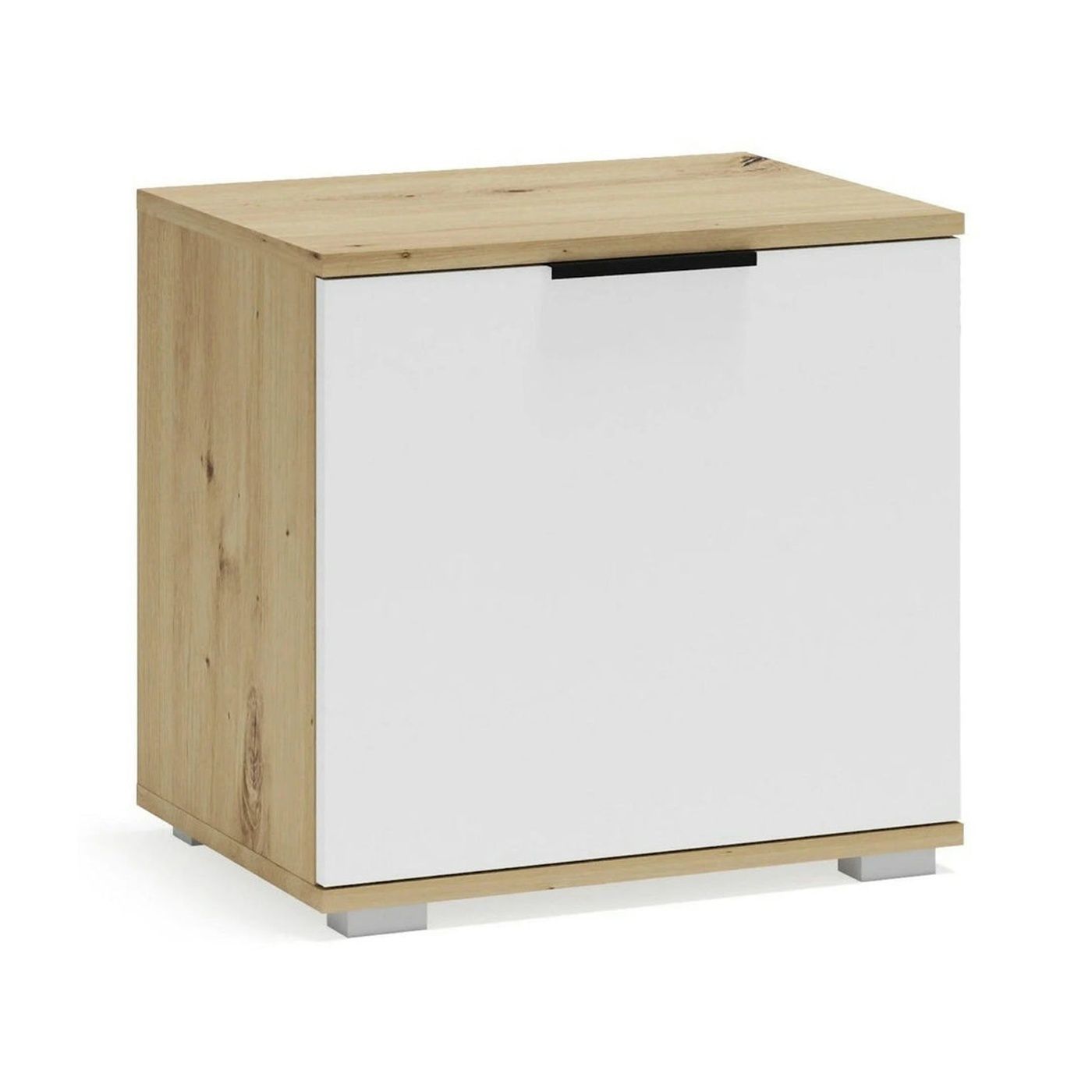 Pantofar CLIF ST-50, stejar artisan/alb, PAL laminat, 50x38x48 cm