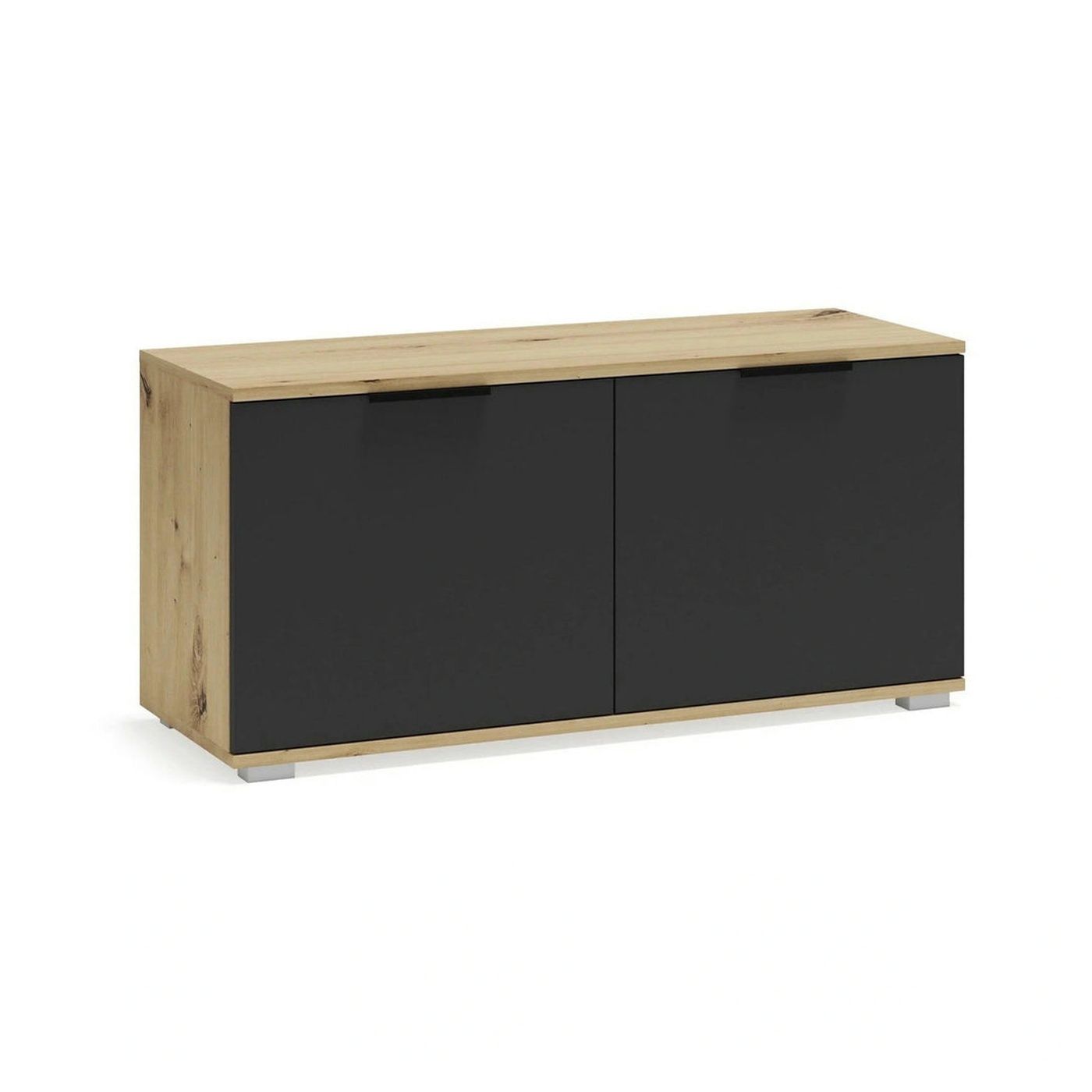 Pantofar CLIF ST-100, stejar artisan/gri antracit, PAL laminat, 100x38x48 cm