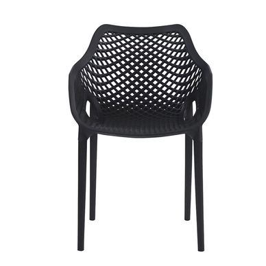 Plastična stolica crna 55x52x81 cm