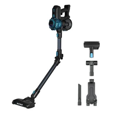 Aspirator vertical fără fir Finlux FHH-3333 BLR, 400W, 23 kPa, 0.6 L, 60 min, 3 moduri, Panou LED, Lumină perie, HEPA, BLDC