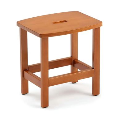 Taburet din lemn masiv, H 39 cm, Arredamenti Italia, Nello