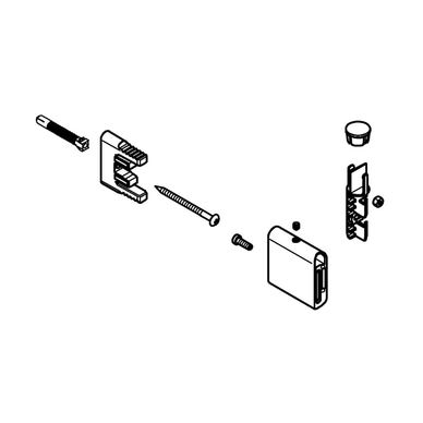Suport perete bara de dus Grohe 48425AL0, SmartActive, metal, mat, grafit