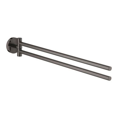 Suport prosop Grohe 40371A01, Essentials, pe perete, 449 mm, metal, lucios, grafit
