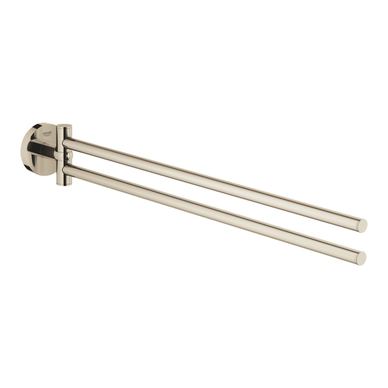 Suport prosop Grohe 40371BE1, Essentials, pe perete, 449 mm, metal, lucios, nichel