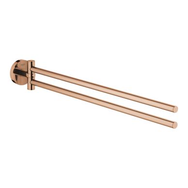 Suport prosop Grohe 40371DA1, Essentials, pe perete, 449 mm, metal, lucios, cupru
