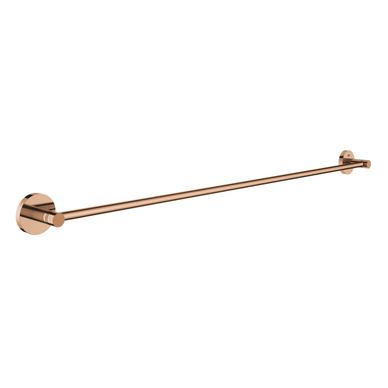 Suport prosop Grohe 40386DA1, Essentials, pe perete, 800 mm, metal, lucios, cupru