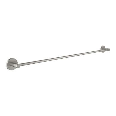 Suport prosop Grohe 40386DC1, Essentials, 800 mm, fixare ascunsă, mat, oțel satinat