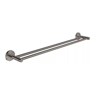 Suport prosop Grohe 40802A01, Essentials, pe perete, 654 mm, metal, lucios, grafit