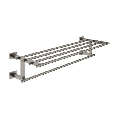 Suport prosop Grohe 40512AL1, Essentials Cube, 600 mm, 4 brațe, metal, mat, grafit