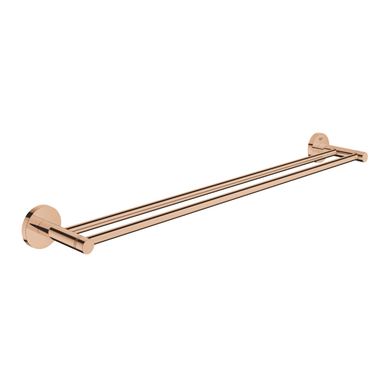 Suport prosop Grohe 40802DA1, Essentials, pe perete, 654 mm, metal, lucios, cupru